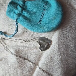 Vintage Tiffany & Co. Double Heart Pendant Sterling Silver 925 Necklace💫
